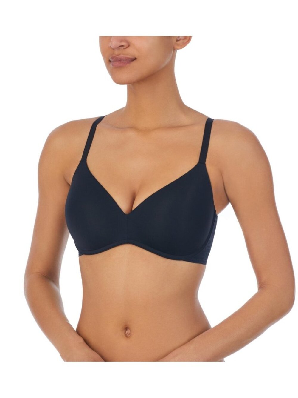 #2038 Dkny Women's Stretch Wireless Lift Bra DK7394 - Black